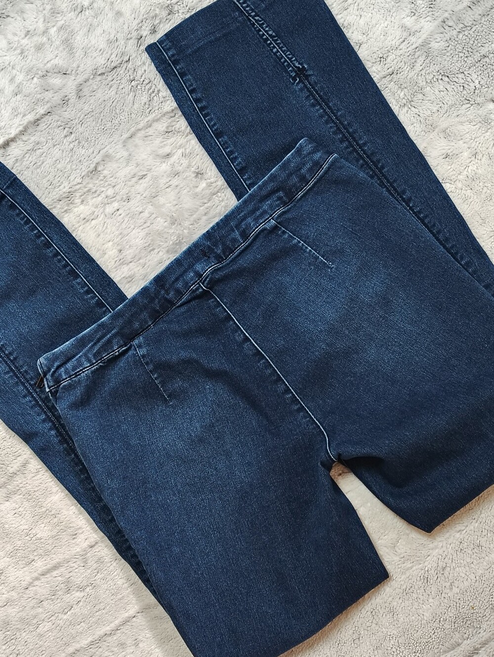 Free People Slim Flare Jeans Front Slit Dark Wash Women's 28 Bohemian Hippie - Picture 9 of 10